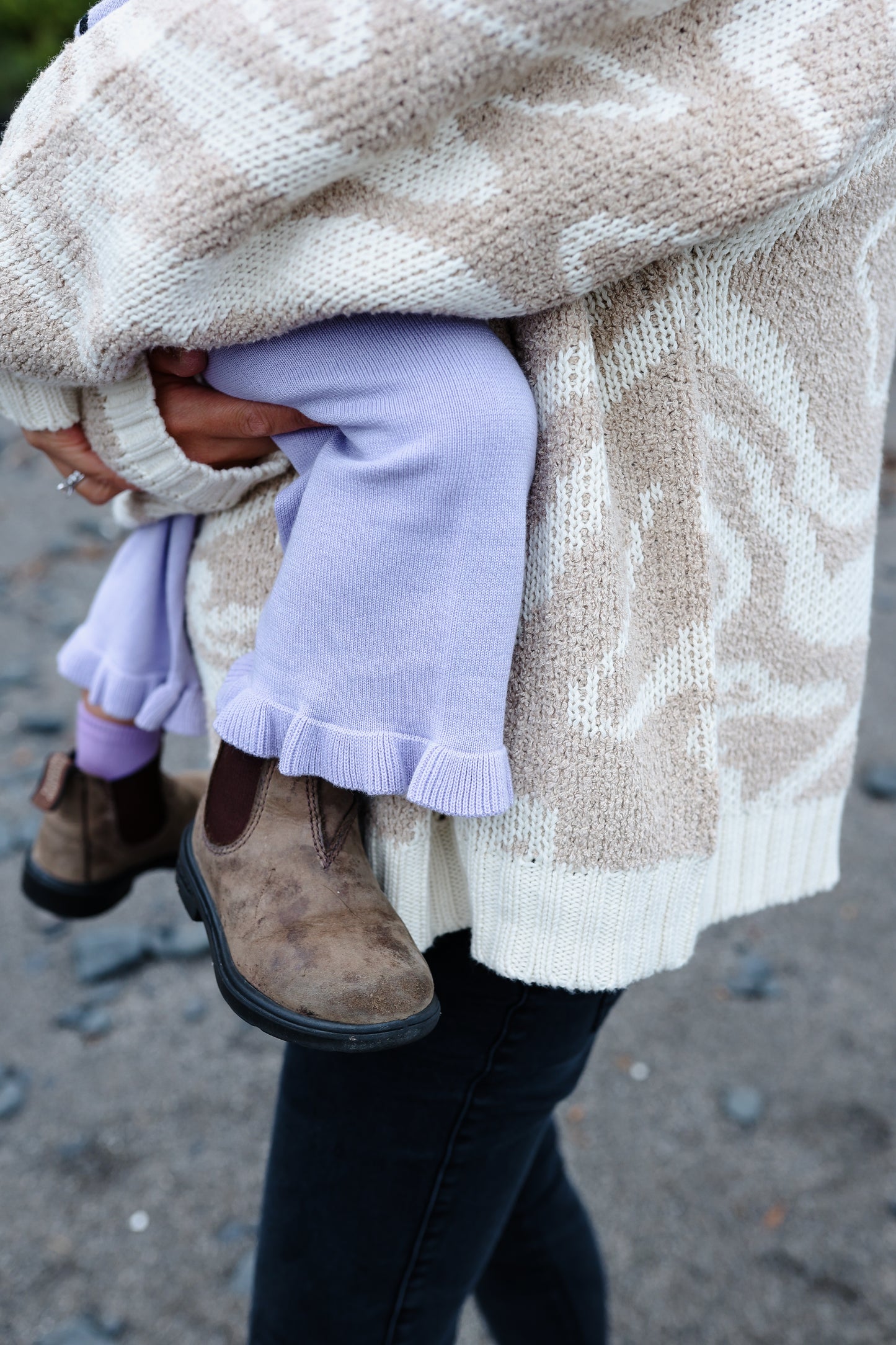Grown Organic Frill Pant Lilac