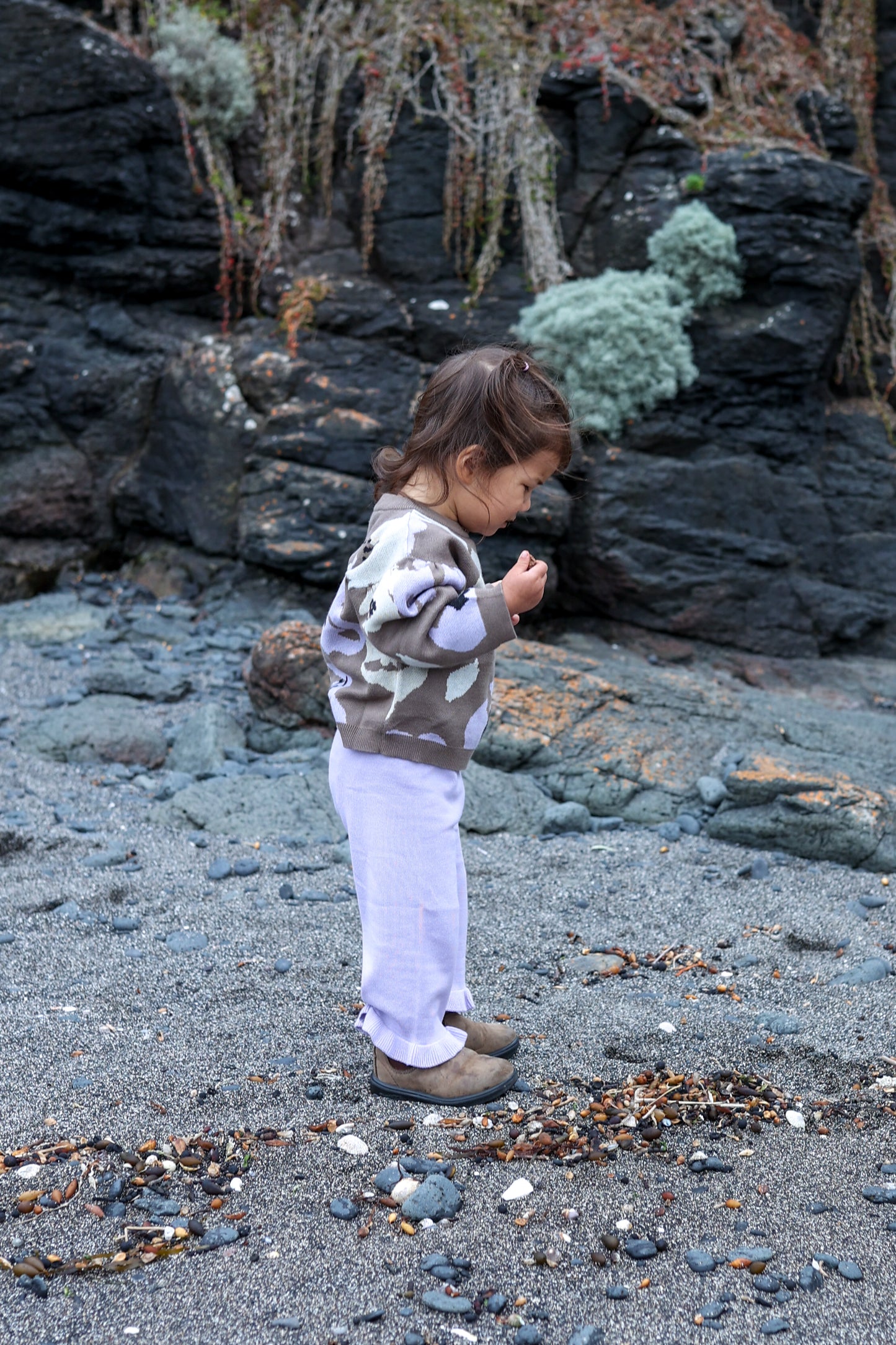 Grown Organic Frill Pant Lilac