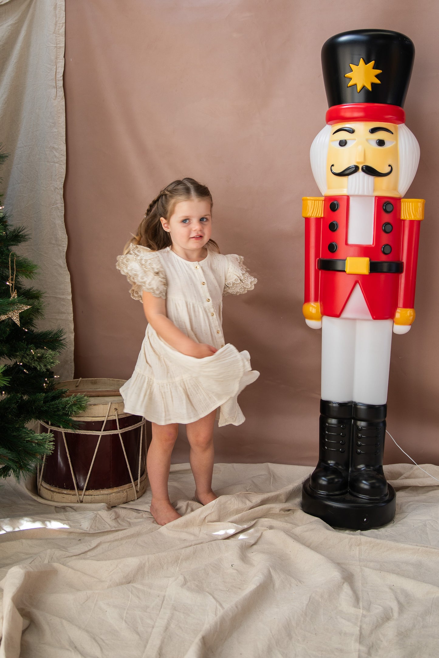 Bella and Lace Christmas Bells Dress White Christmas