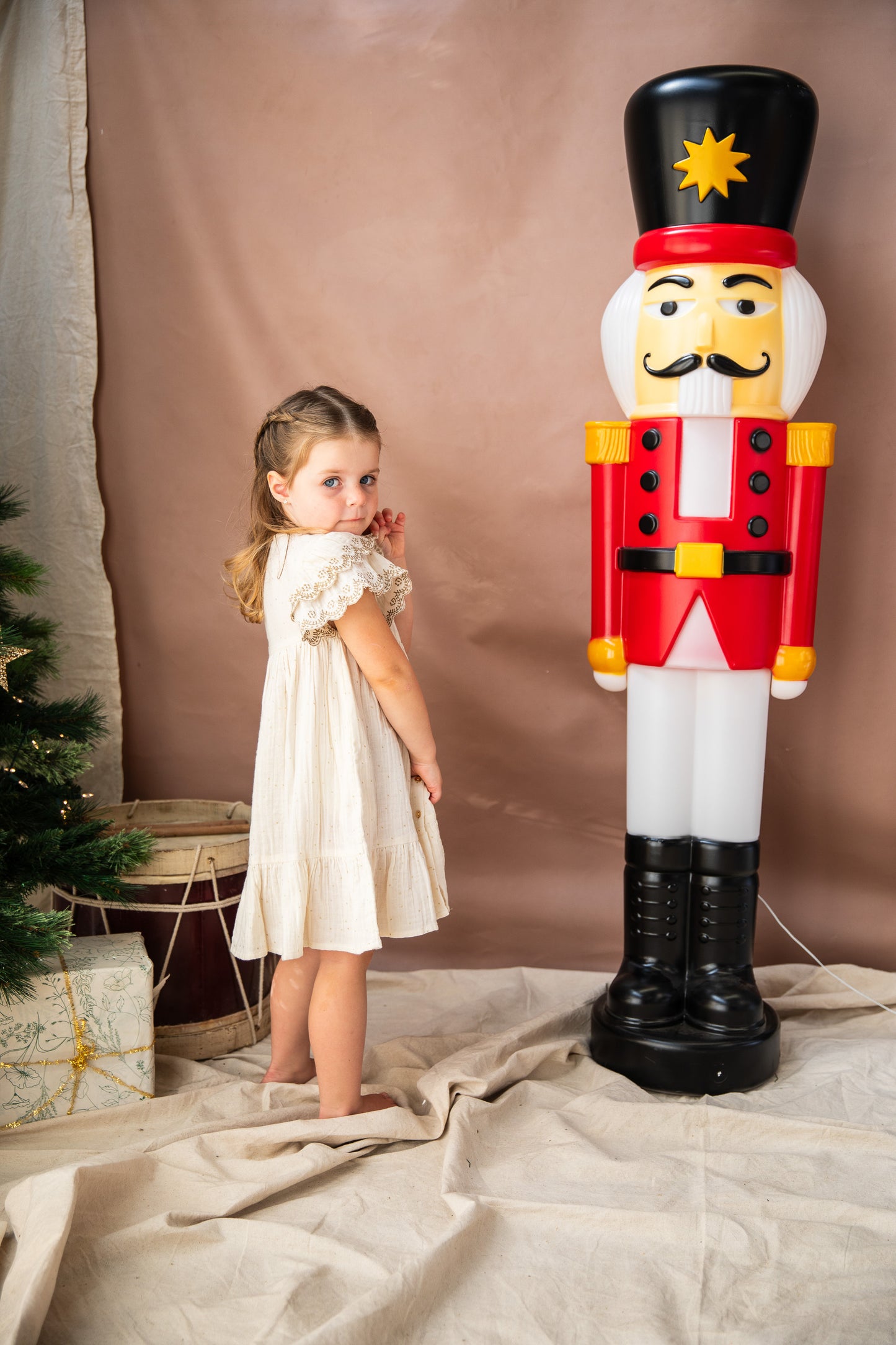 Bella and Lace Christmas Bells Dress White Christmas