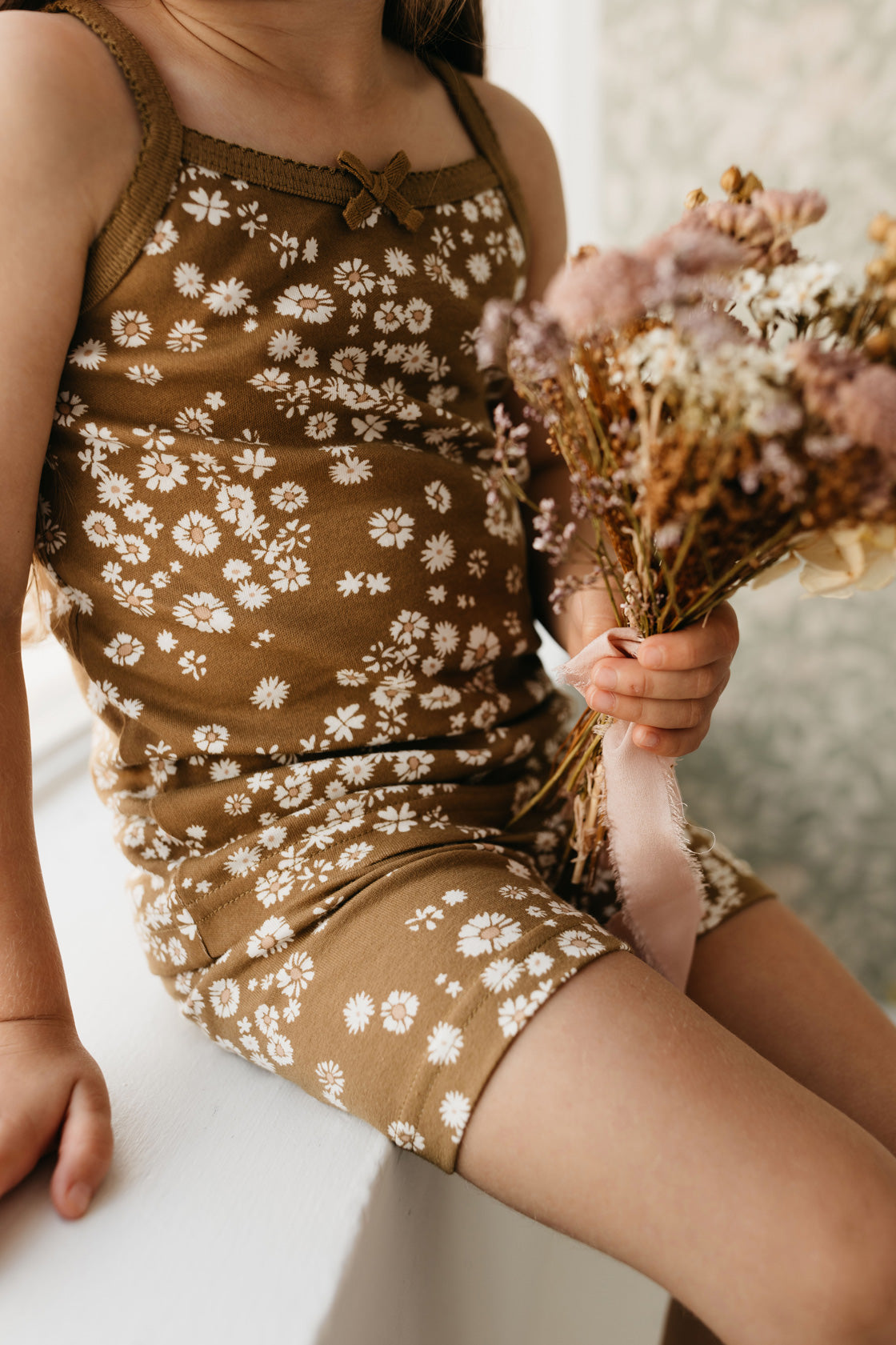 Jamie Kay Organic Cotton Bike Short Daisy Floral