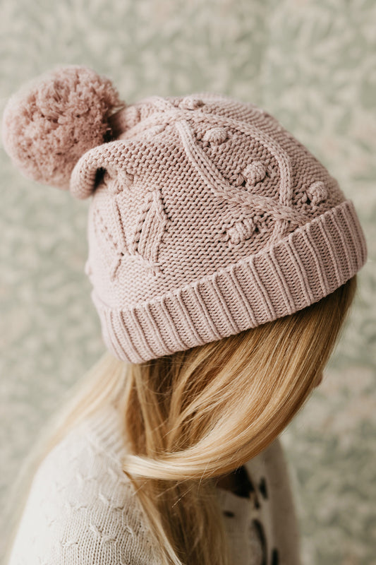 Jamie Kay Vivienne Knitted Hat Ballet Pink Marle