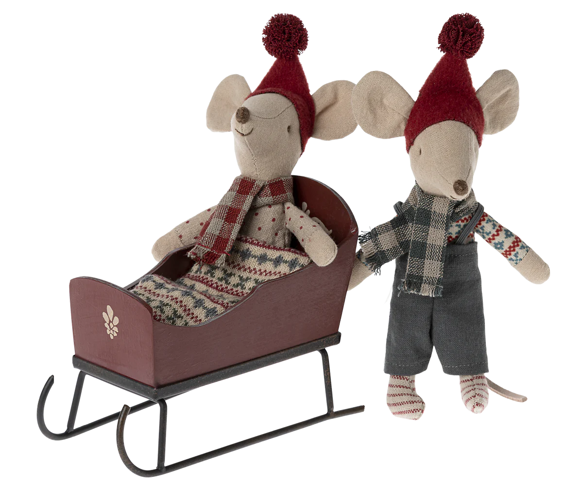 Maileg Sleigh Red
