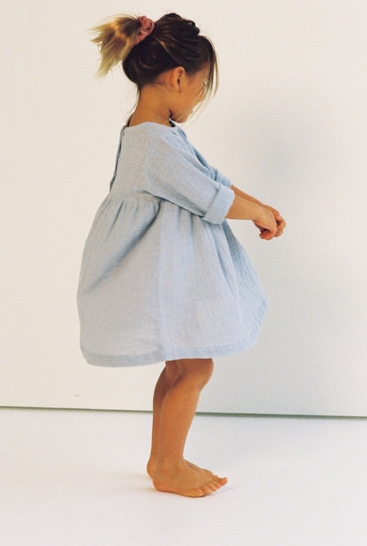 Illoura The Label Koa Dress Pale Indigo