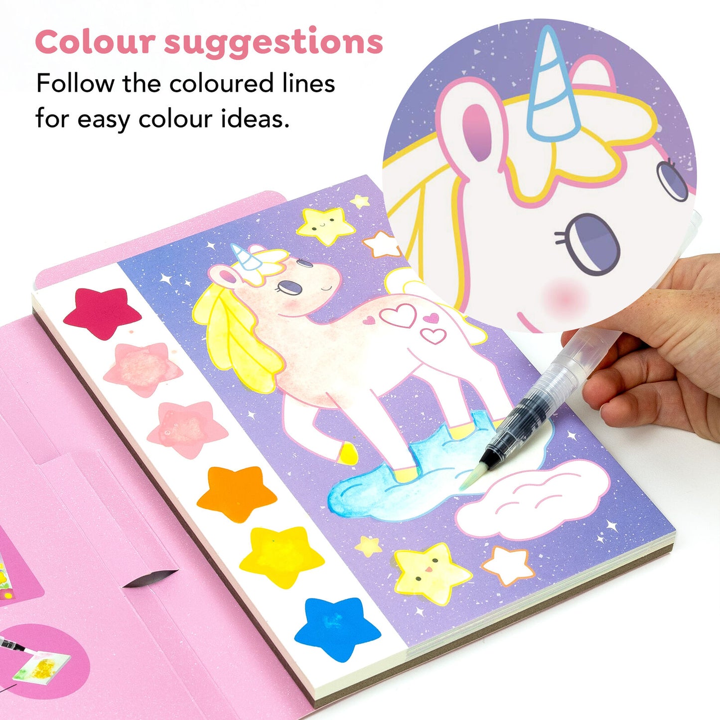 Tiger Tribe Paint-a-Picture Set Unicorn Skies