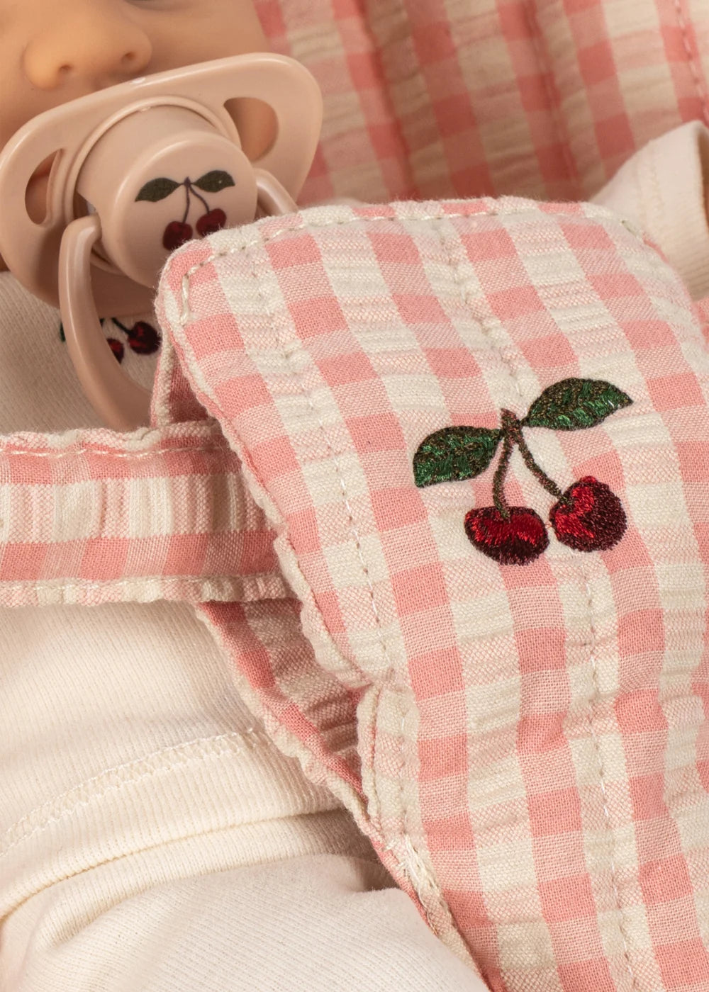 Konges Sløjd Poppy Doll Stroller Set Pink Check