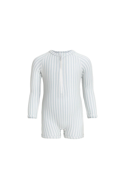 Jamie Kay Florian Zip Swimsuit Variegated Stripe Cenote