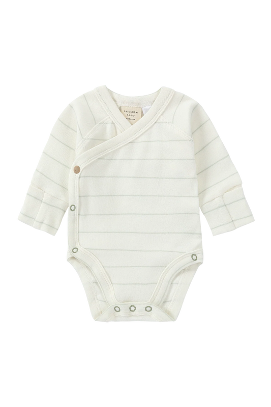 Susukoshi Long Sleeve Kimono Suit White Sky