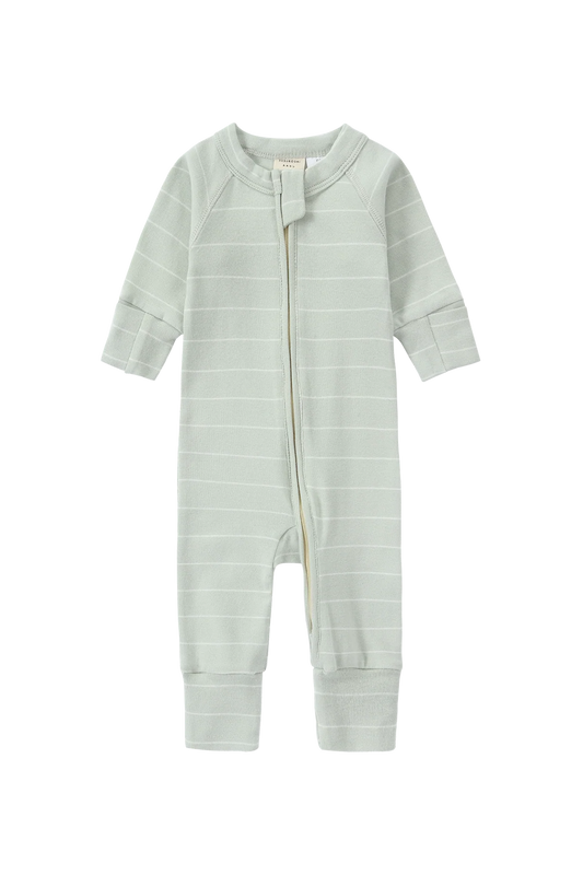 Susukoshi Long Sleeve Zip Growsuit Blue Sky