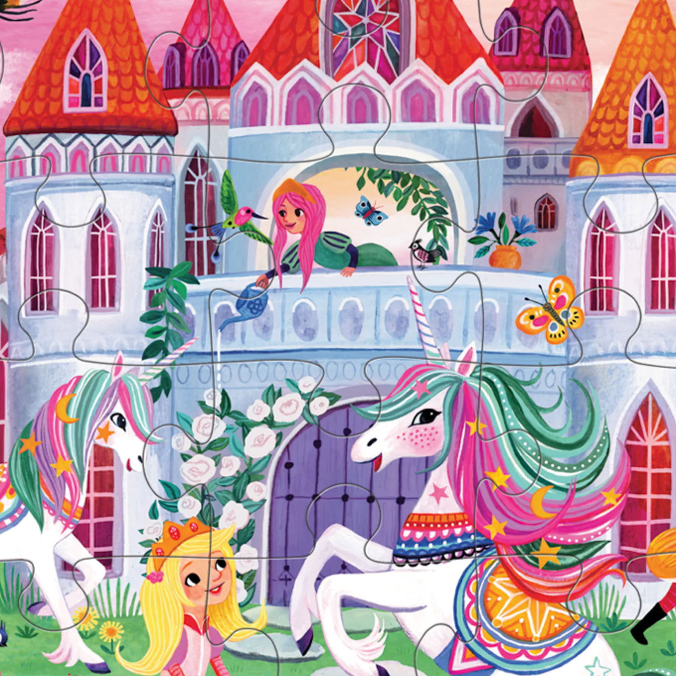 Crocodile Creek 36pc Floor Puzzle Unicorn Castle