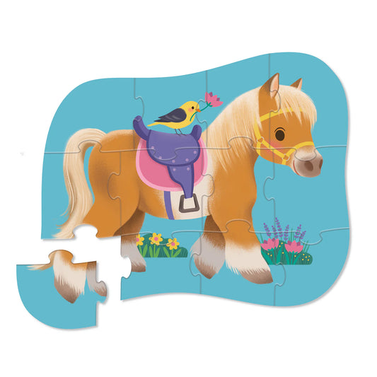 Crocodile Creek 12pc Mini Puzzle Pretty Pony
