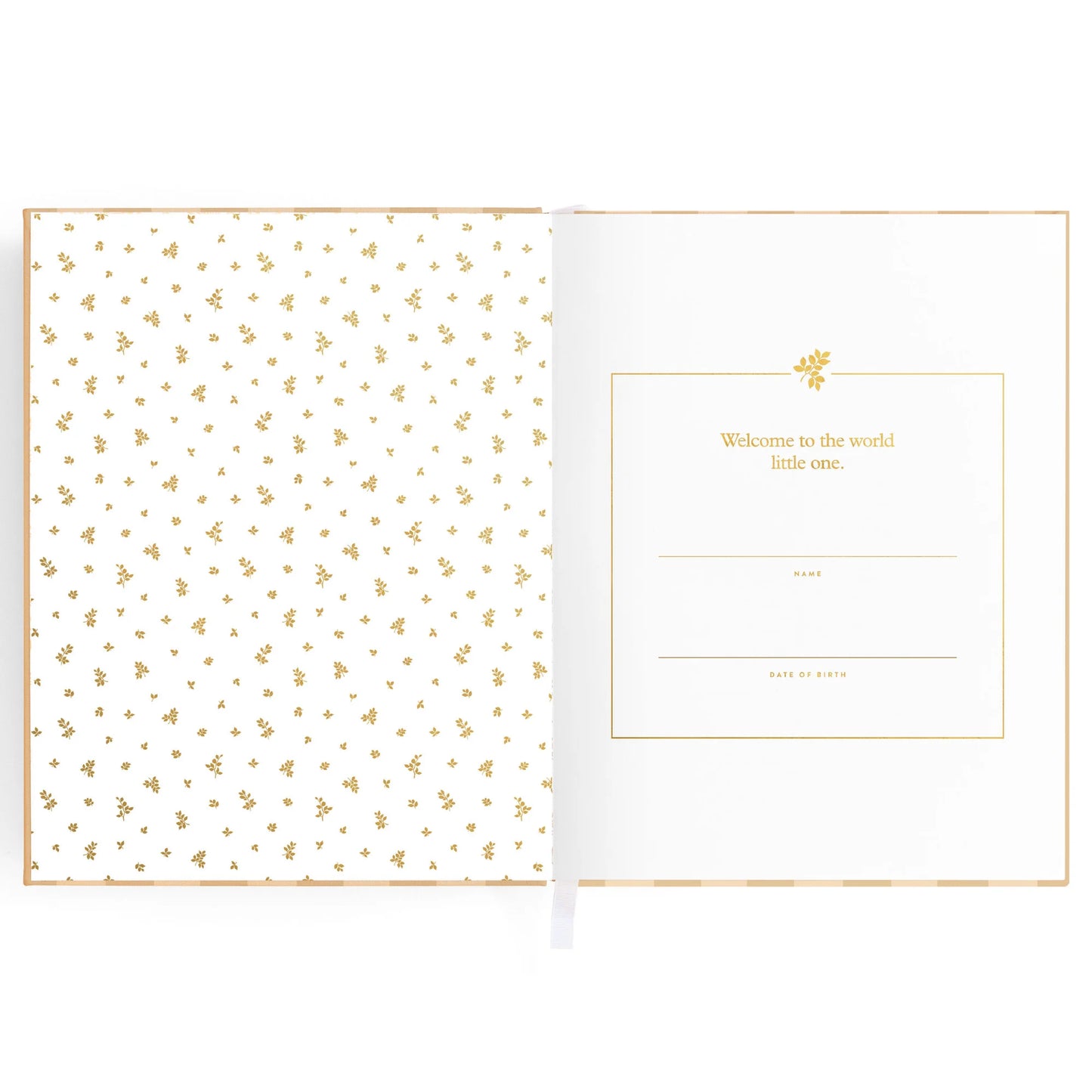 Fox + Fallow Baby Book Coffee Stripe