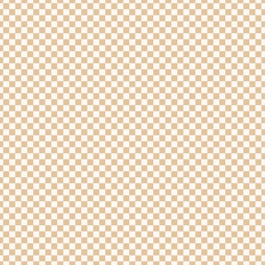 Fox & Fallow Organic Muslin Wrap Swaddle Caramel Check