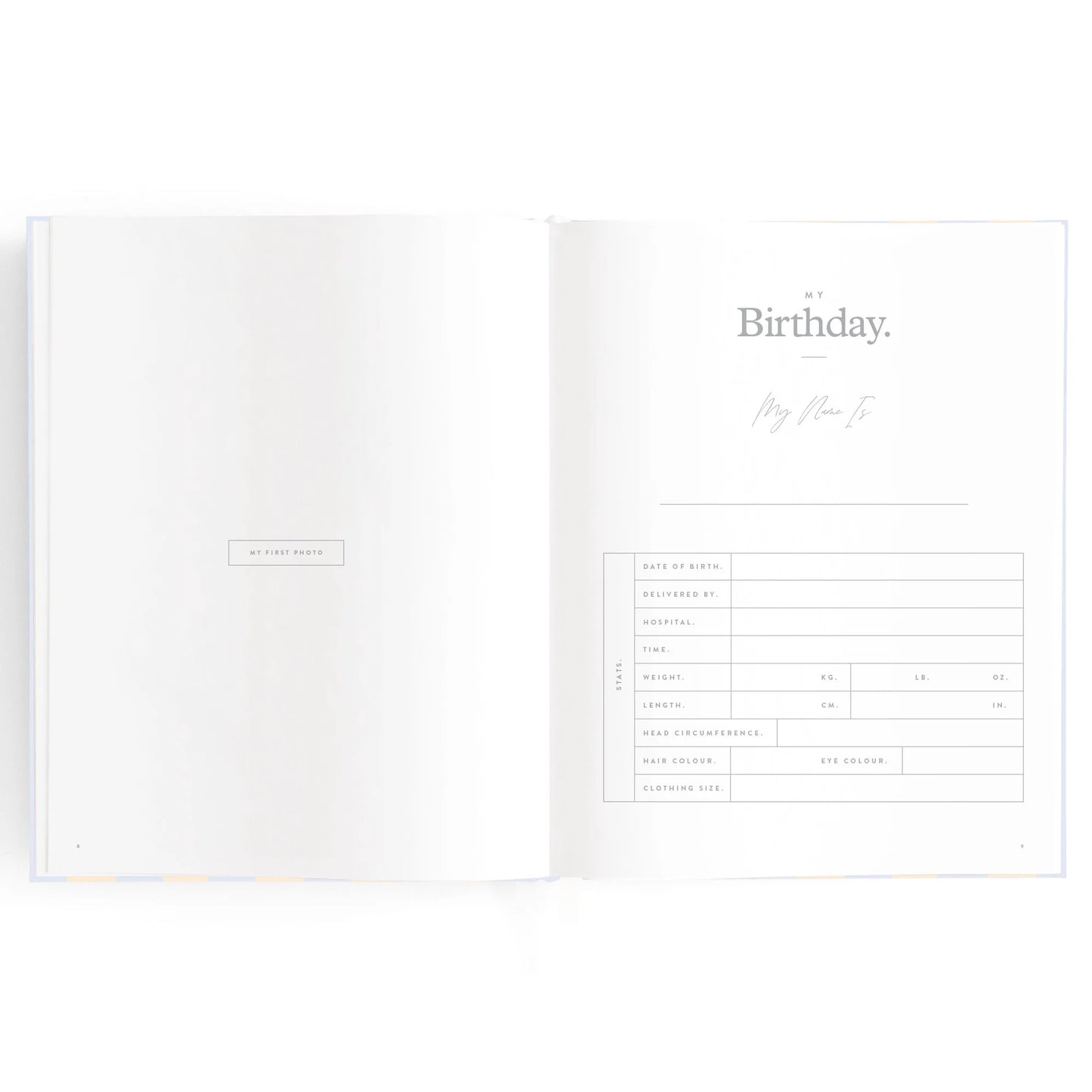 Fox + Fallow Baby Book Cloud Stripe