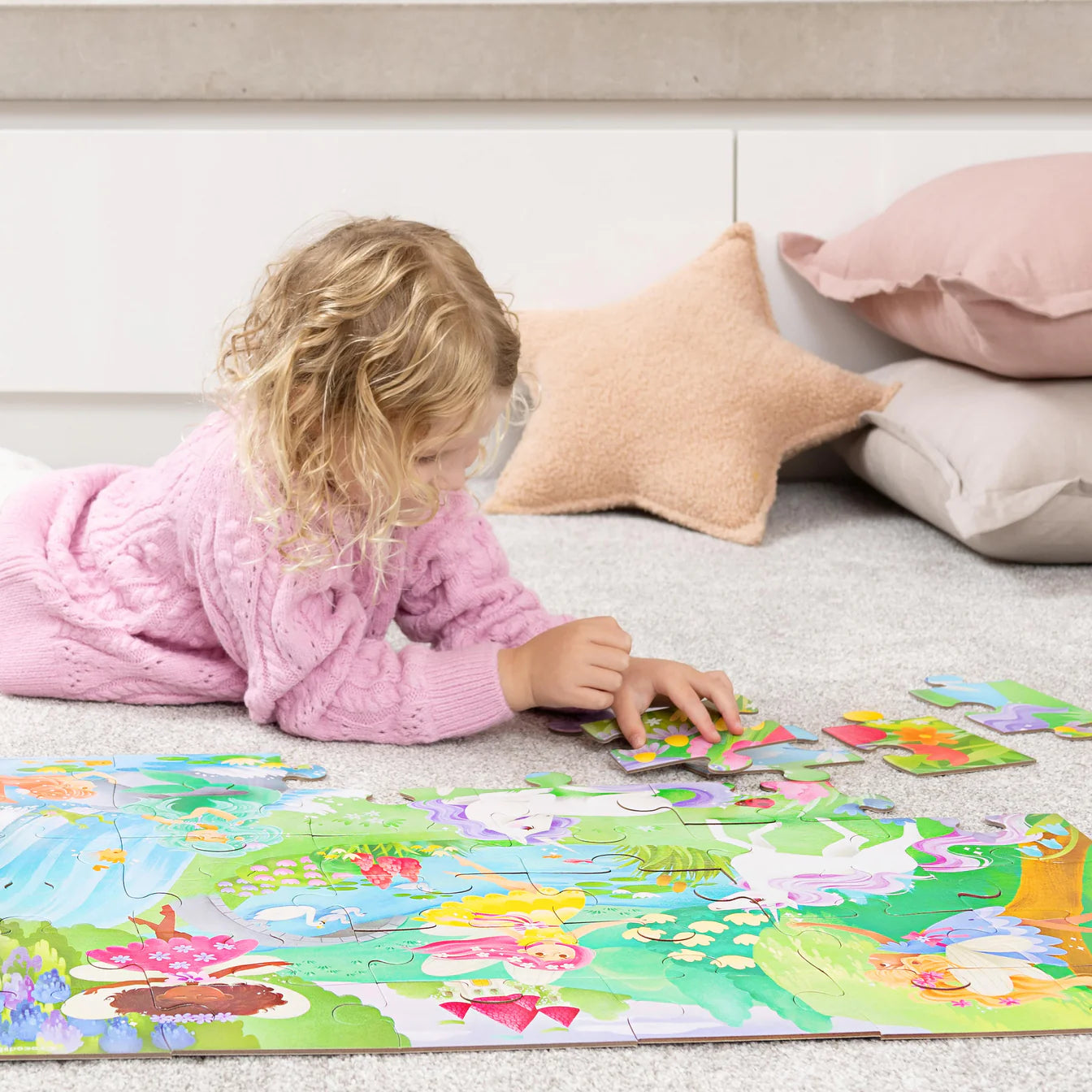 Crocodile Creek 36pc Floor Puzzle Magical Friends