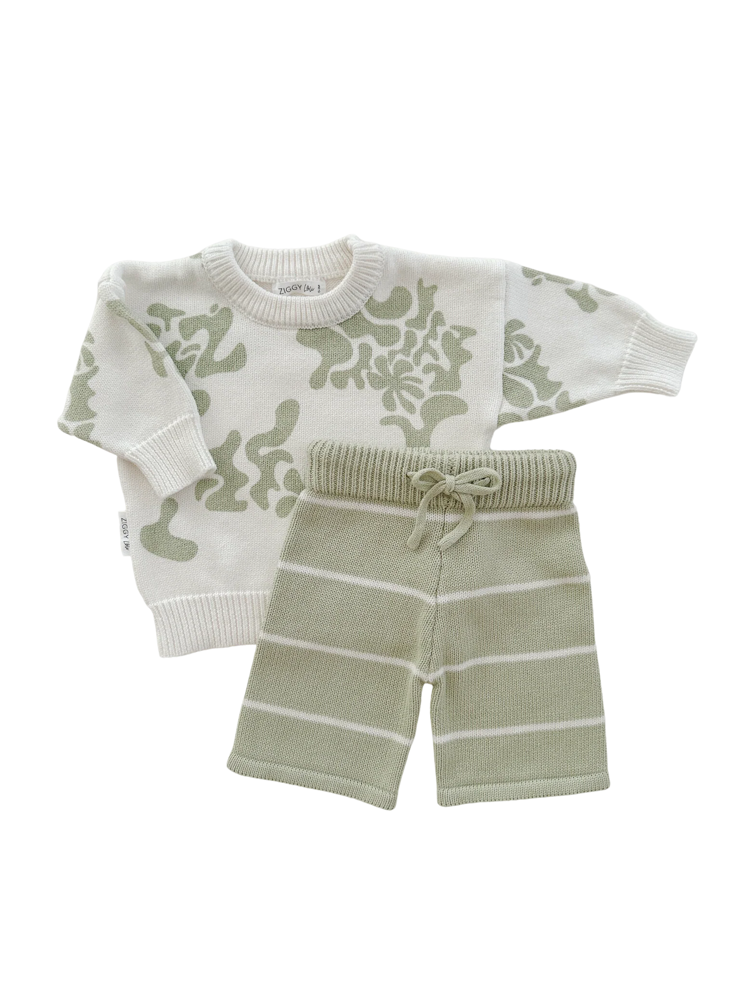 Ziggy Lou Cropped Pants Fern Stripes