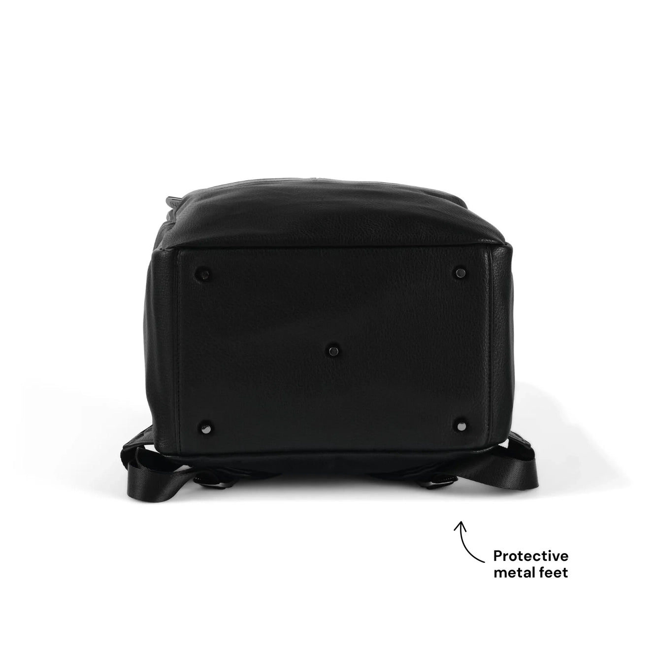 OiOi Multitasker Nappy Backpack Black Vegan Leather