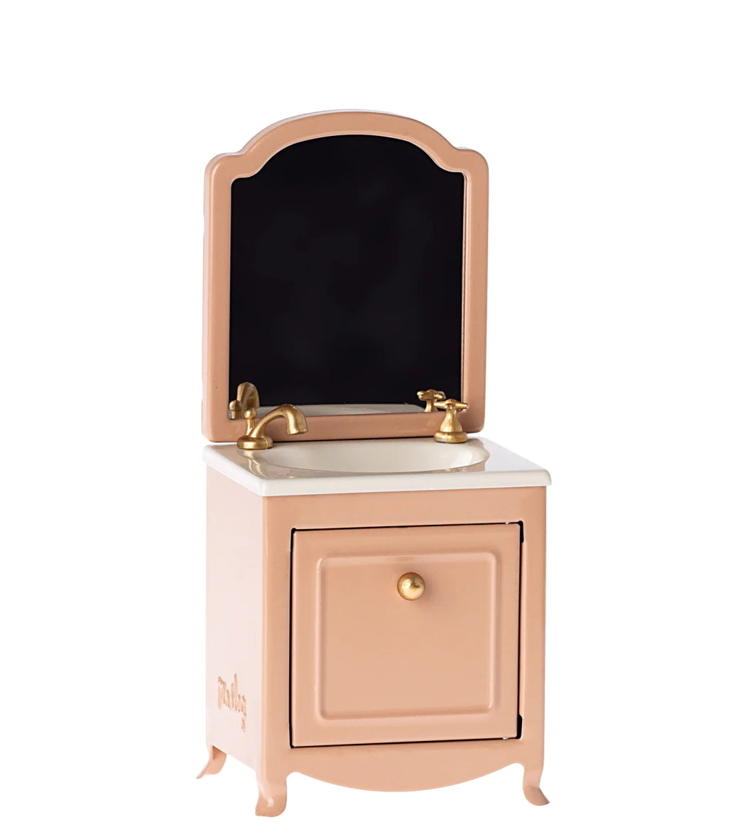 Maileg Miniature Sink Dresser & Mirror Powder