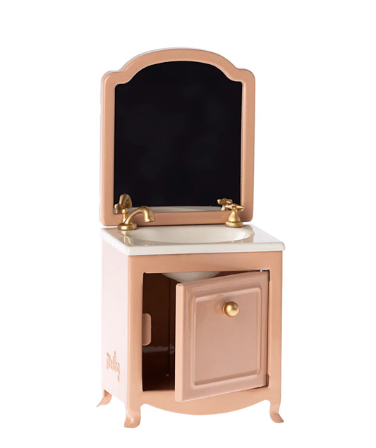Maileg Miniature Sink Dresser & Mirror Powder