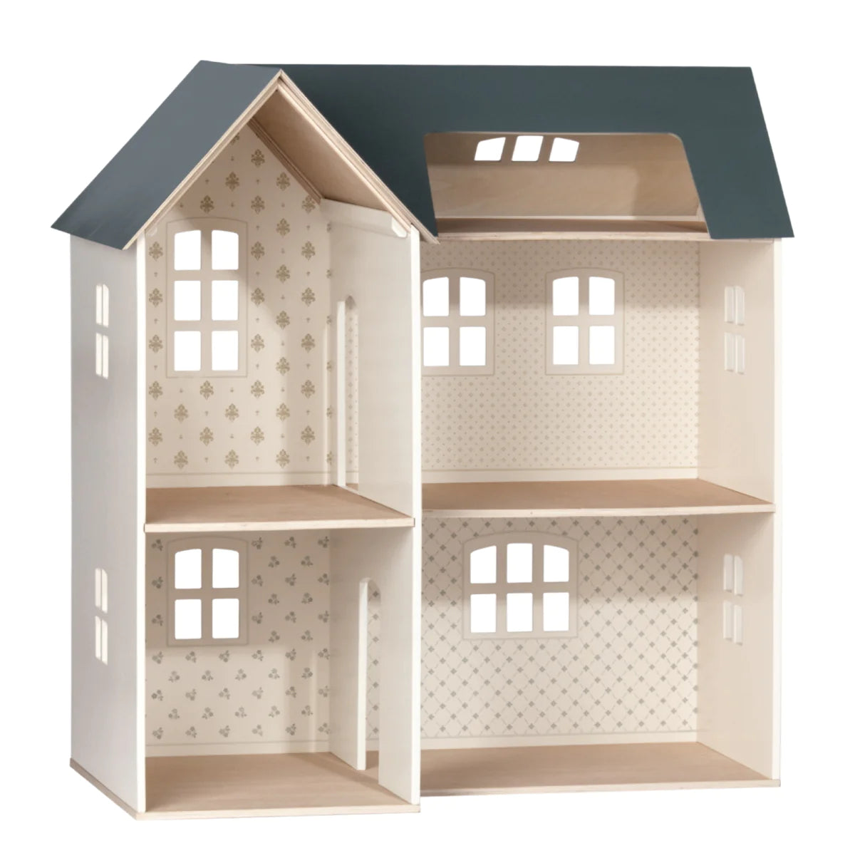 Maileg Wooden Dolls House Wallpapered