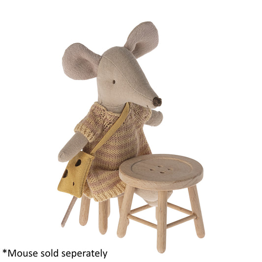 Maileg Mouse Table And Stool Set