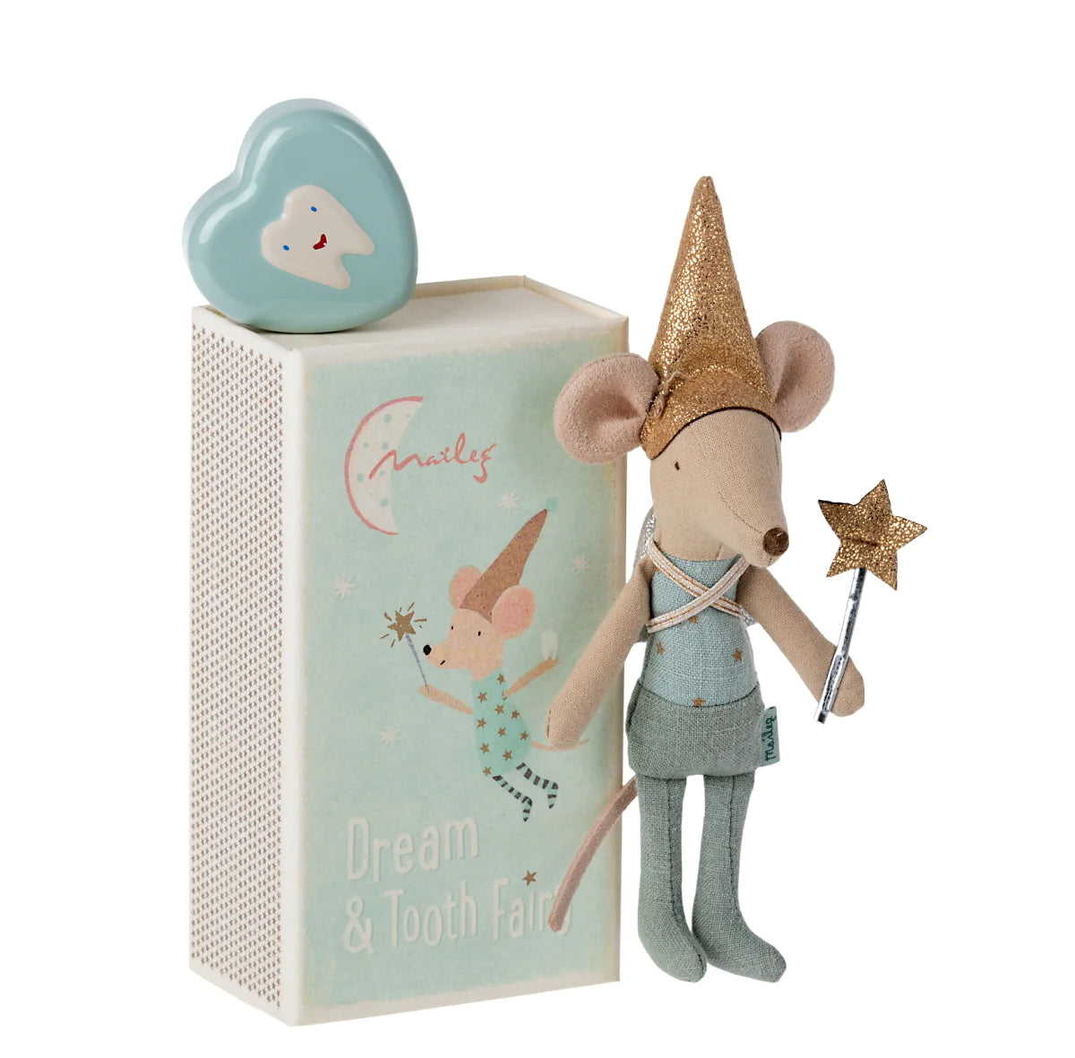 Maileg Tooth Fairy Mouse in Box Blue