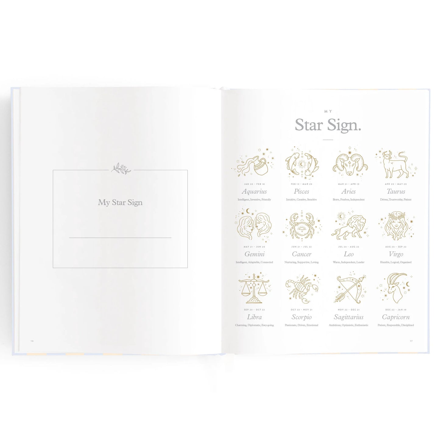 Fox + Fallow Baby Book Cloud Stripe