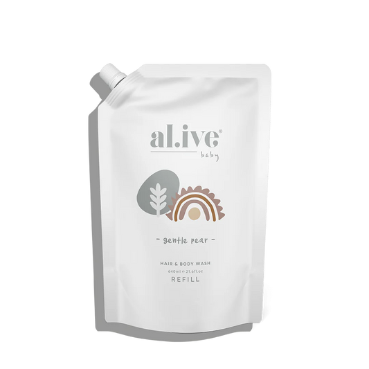 Al.ive Body Baby Hair & Body Wash Refill 640ml Gentle Pear