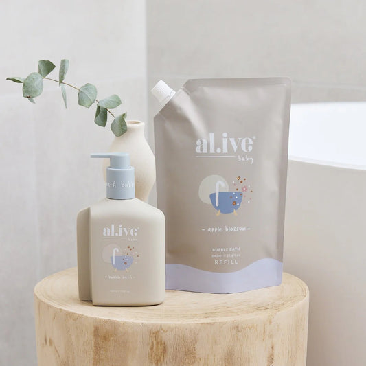 Al.ive Body Bubble Bath Refill 640ml Apple Blossom