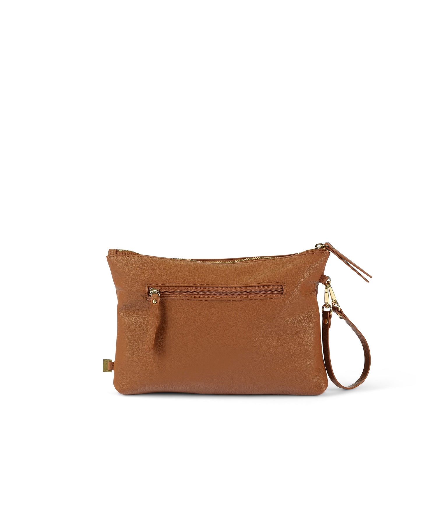 OiOi Nappy Changing Pouch Chestnut Brown Vegan Leather