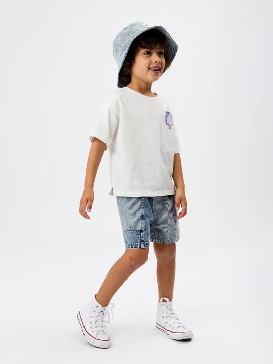 Goldie + Ace Railroad Denim Bucket Hat Light Denim