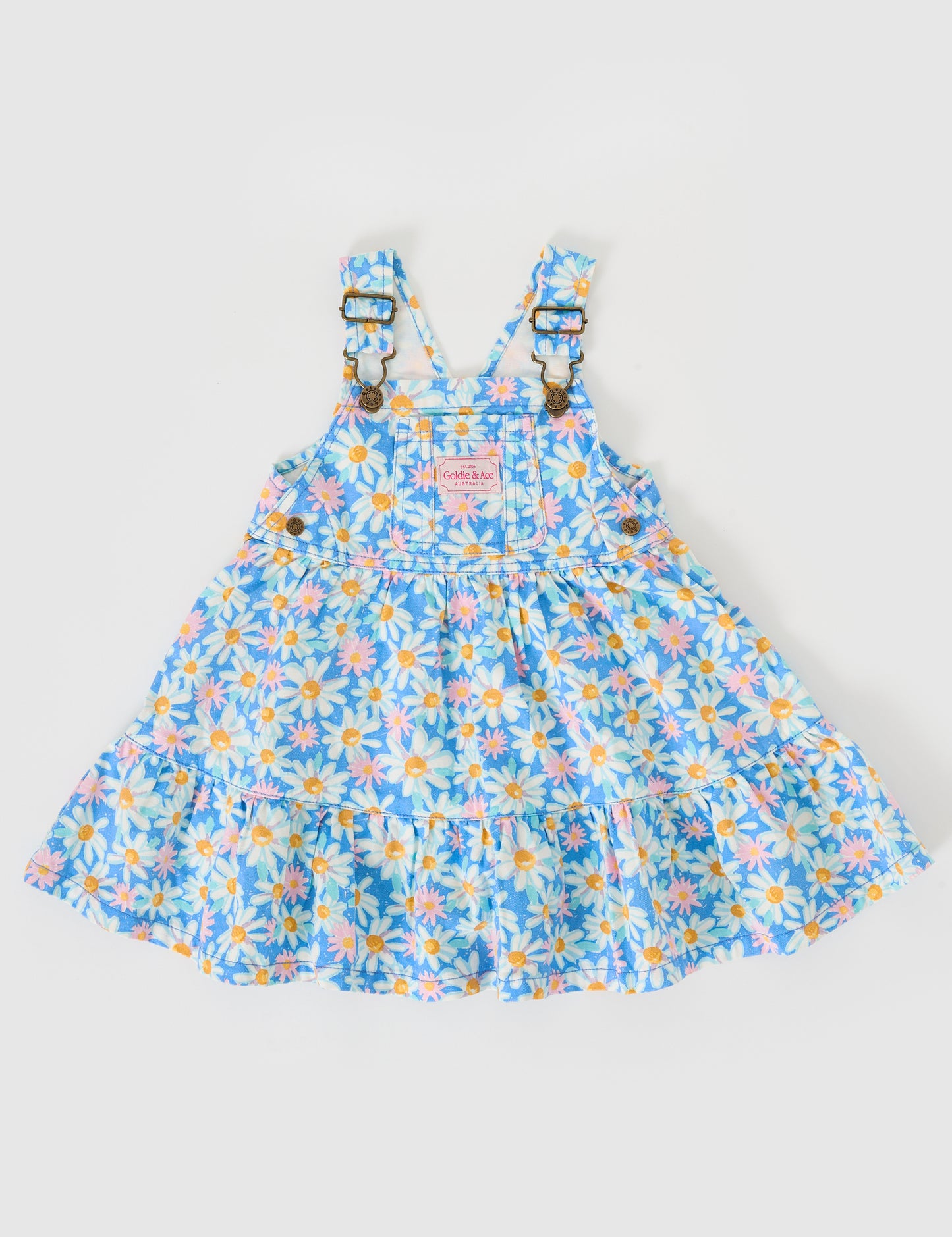Goldie + Ace Tully Tiered Pinafore Dress Seaside Daisy