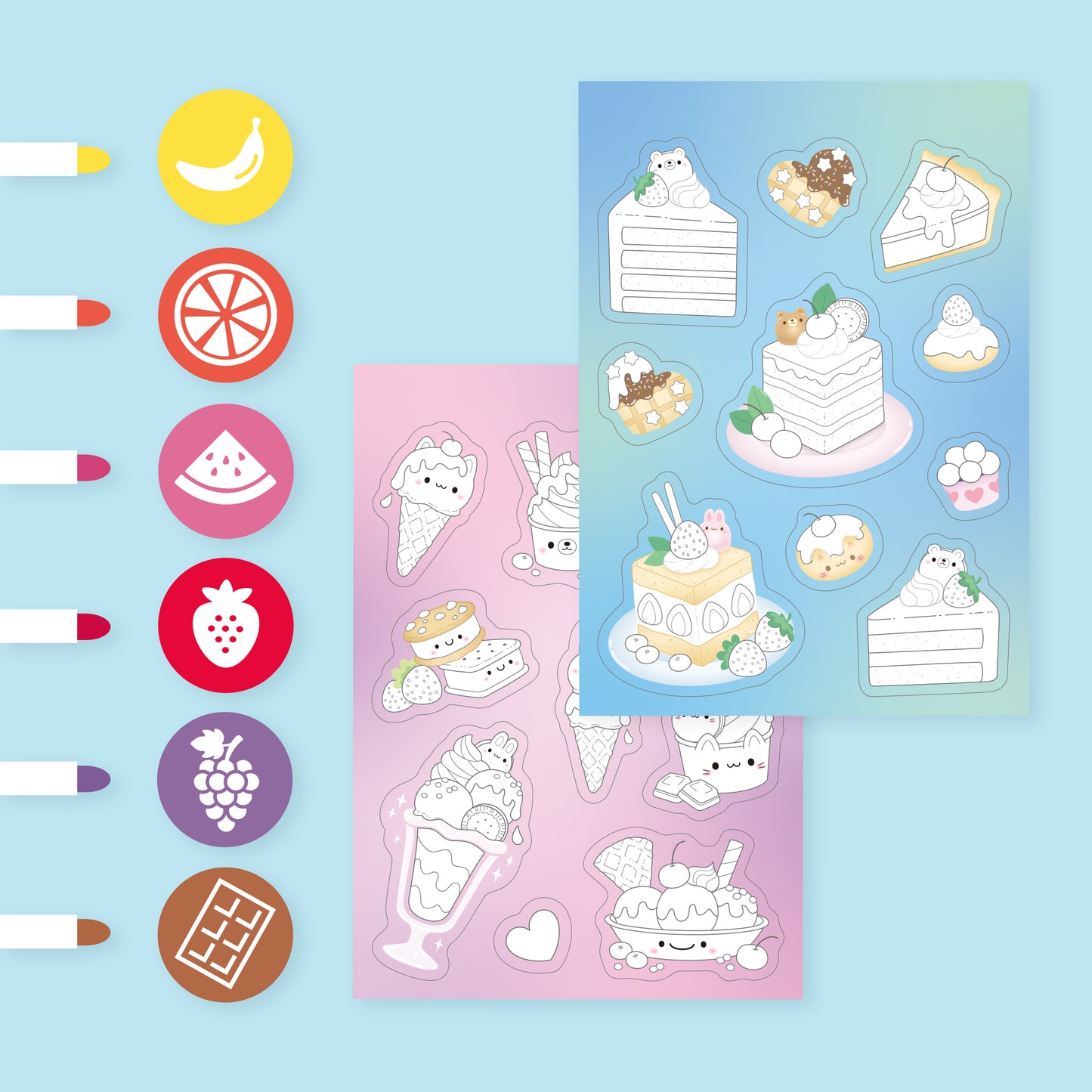 Tiger Tribe Scented Stacks Of Stickers Dreamy Desserts
