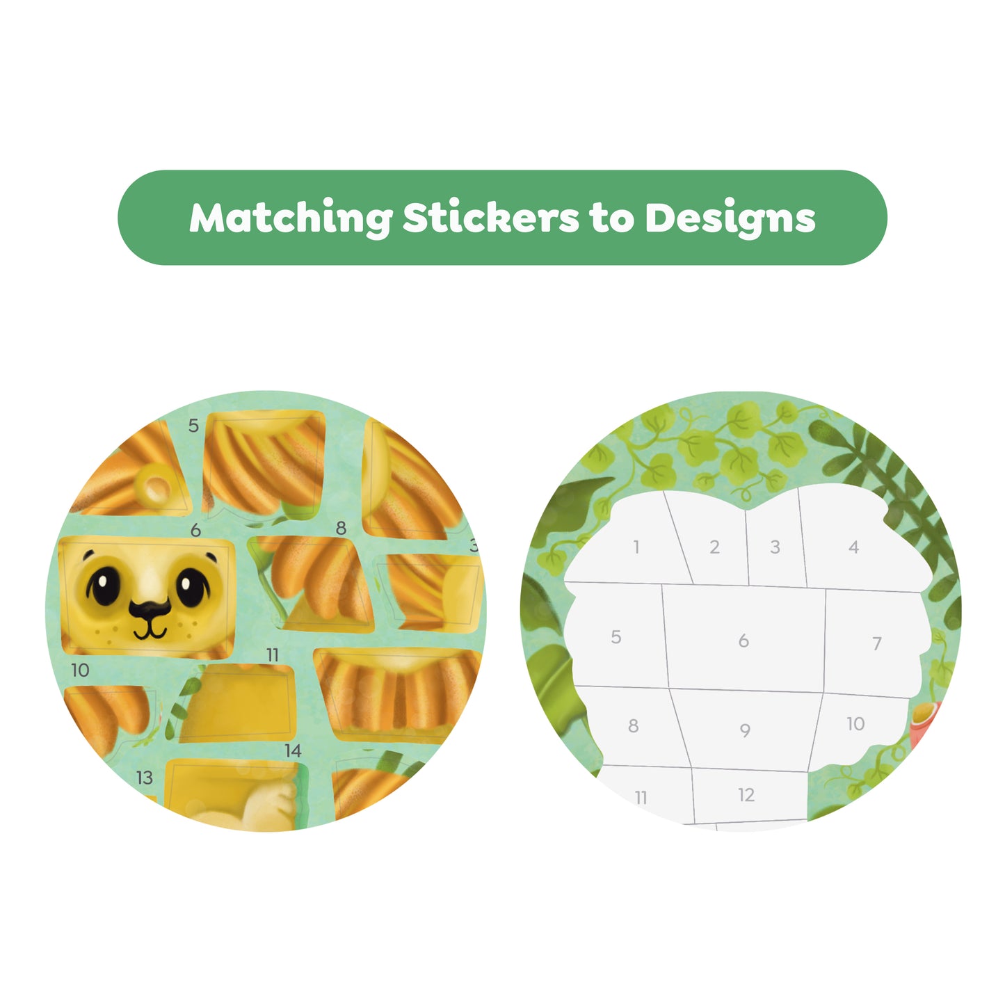 Tiger Tribe Sticker by Numbers Animals