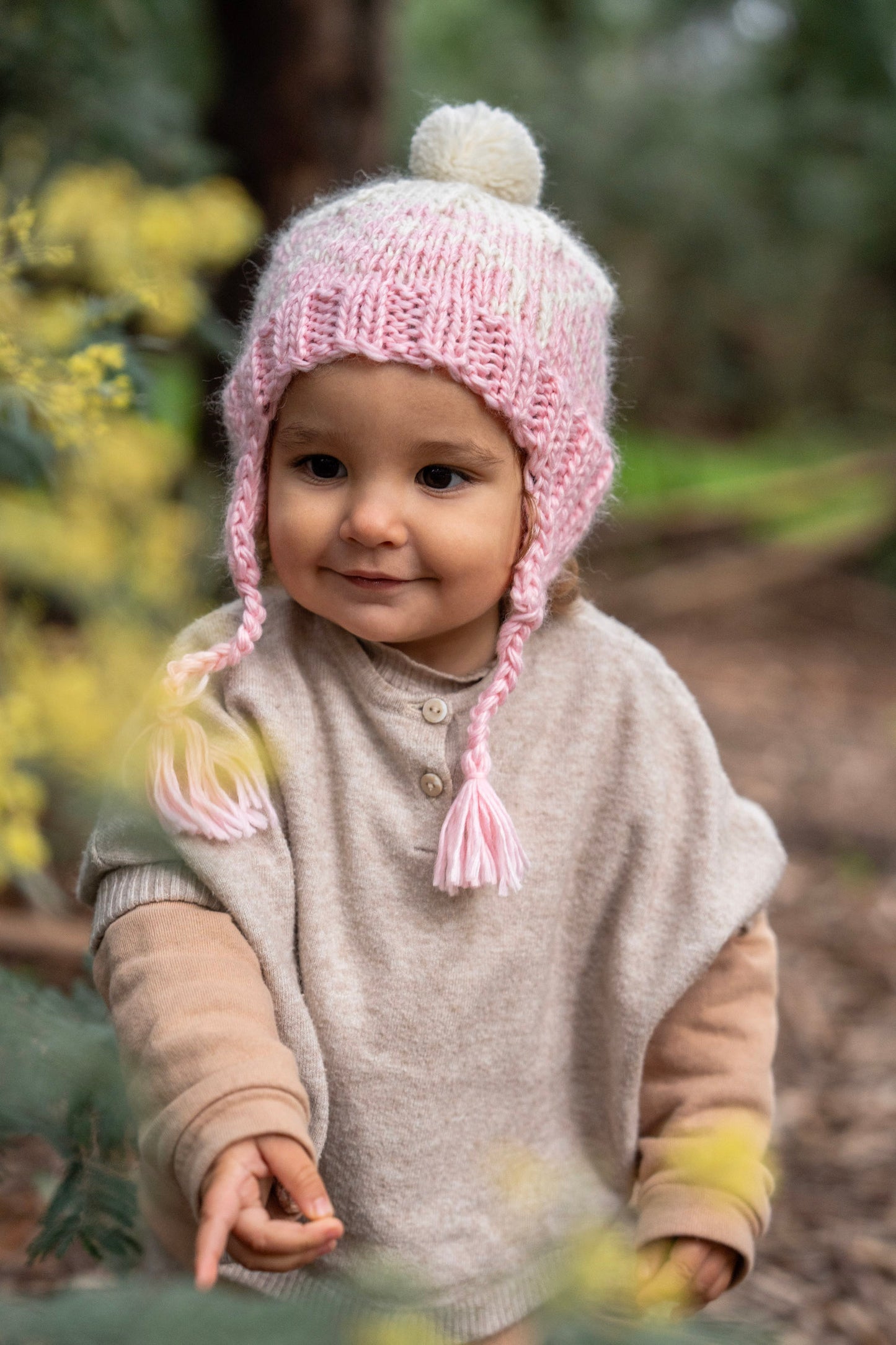 Acorn Bjorn Beanie Pink