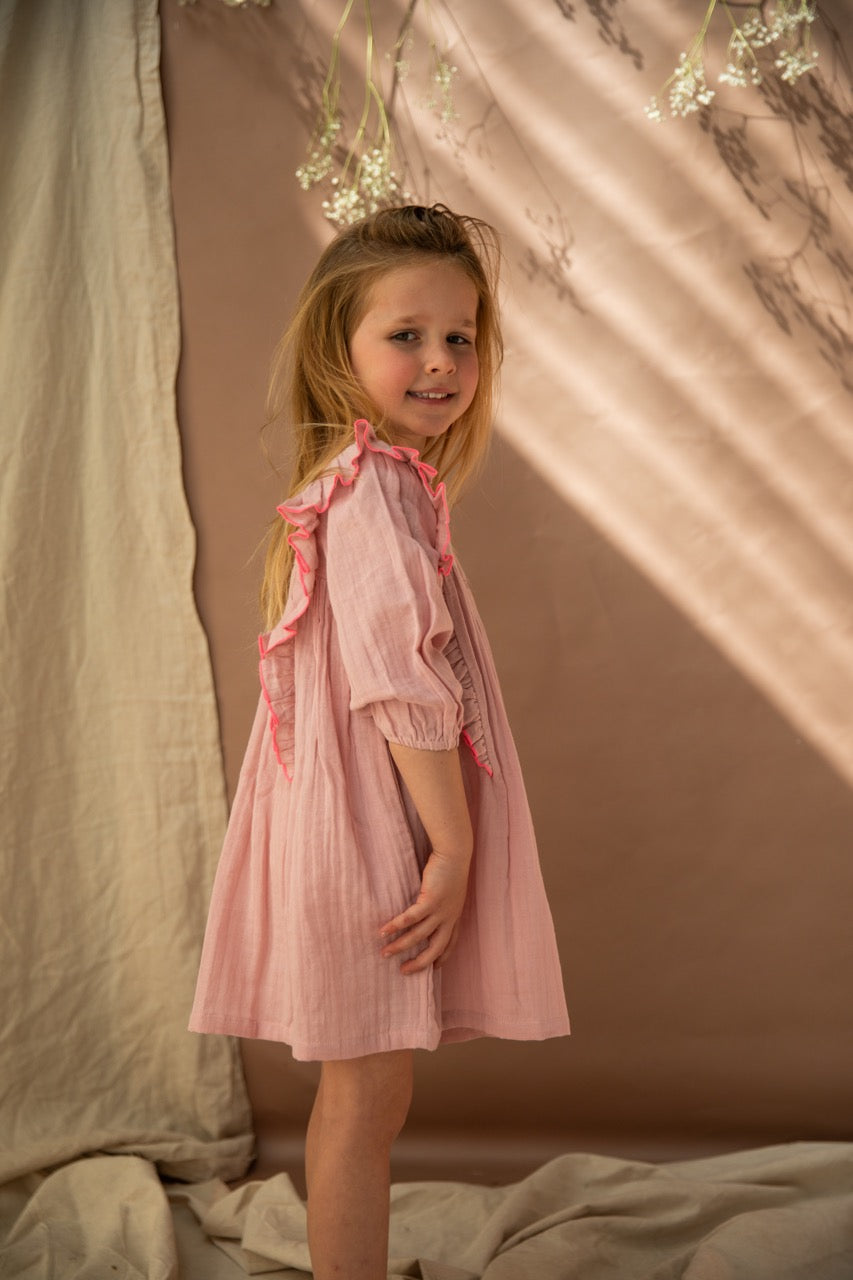 Bella and Lace Agatha Dress Pink Lady Apple