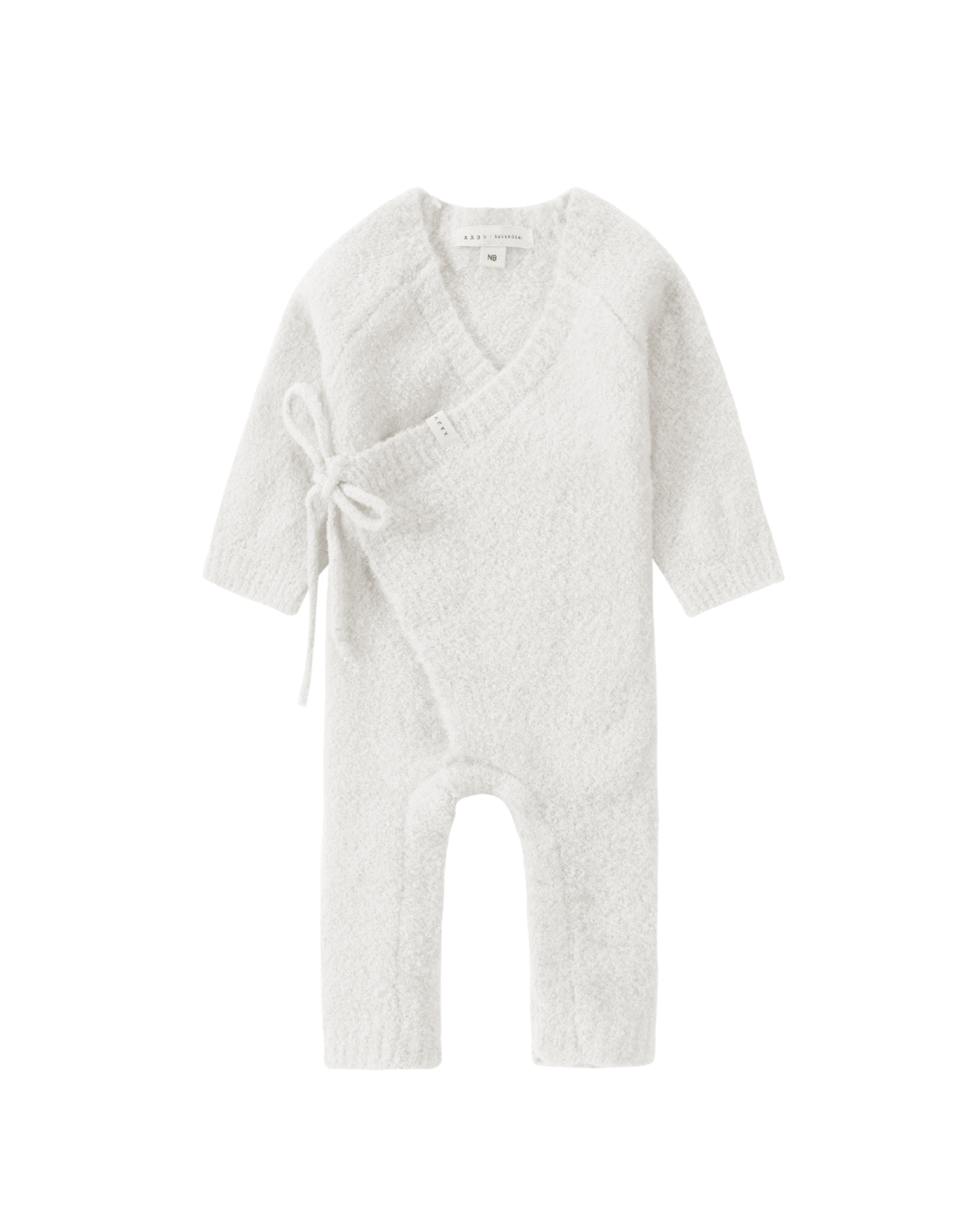 Susukoshi Boucle Baby Kimono Overall Suit Snow