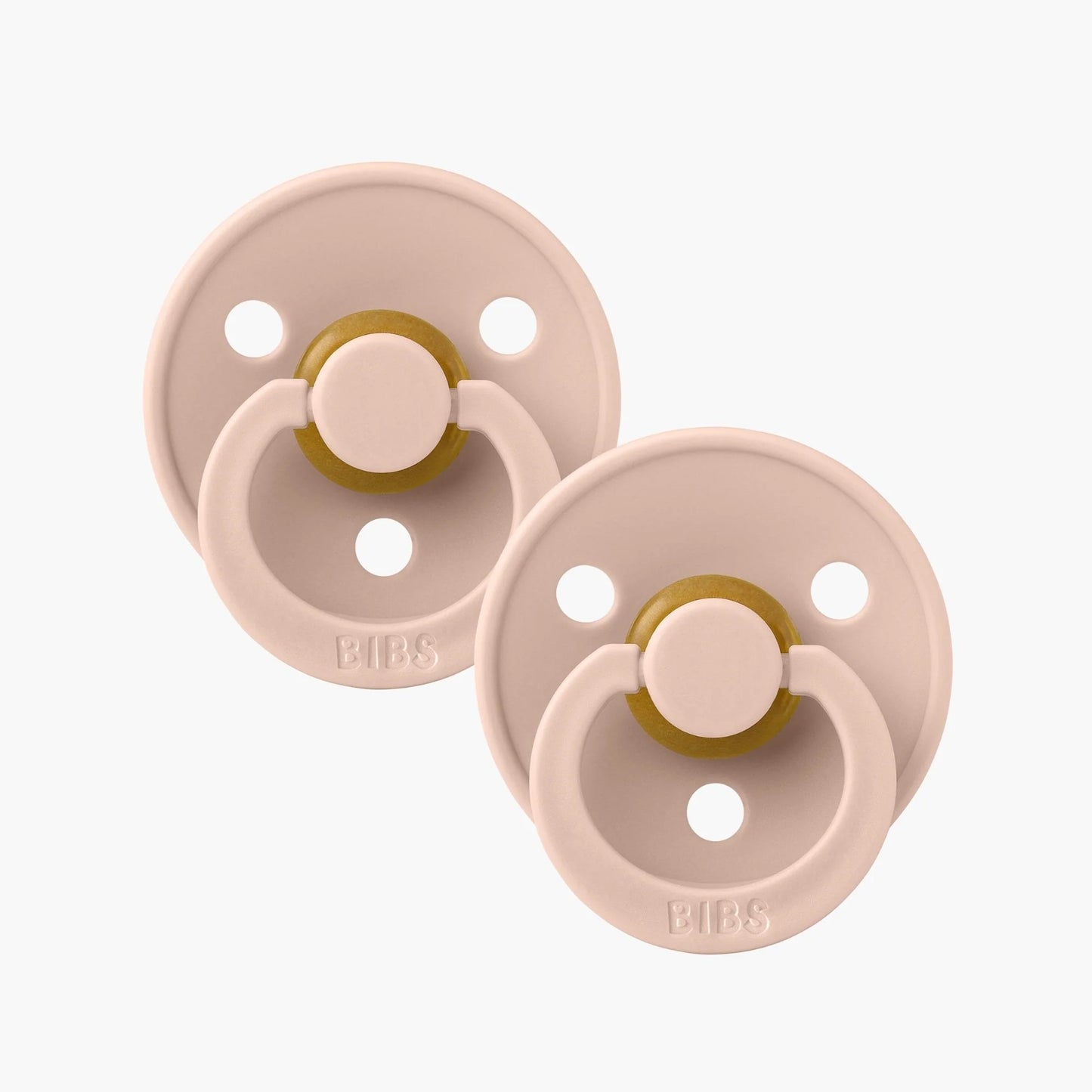 BIBS Dummies Size 2 Twin Pack Blush