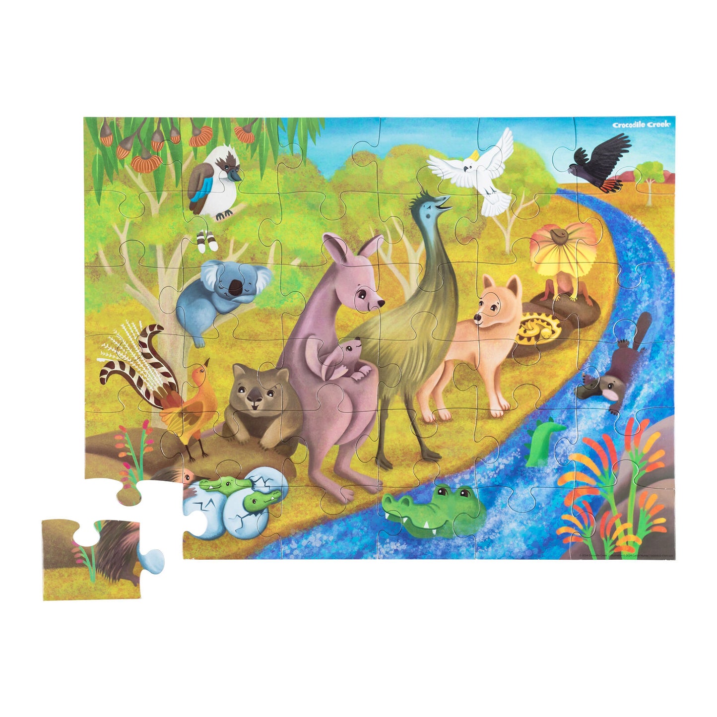 Crocodile Creek 36pc Floor Puzzle Outback Adventures