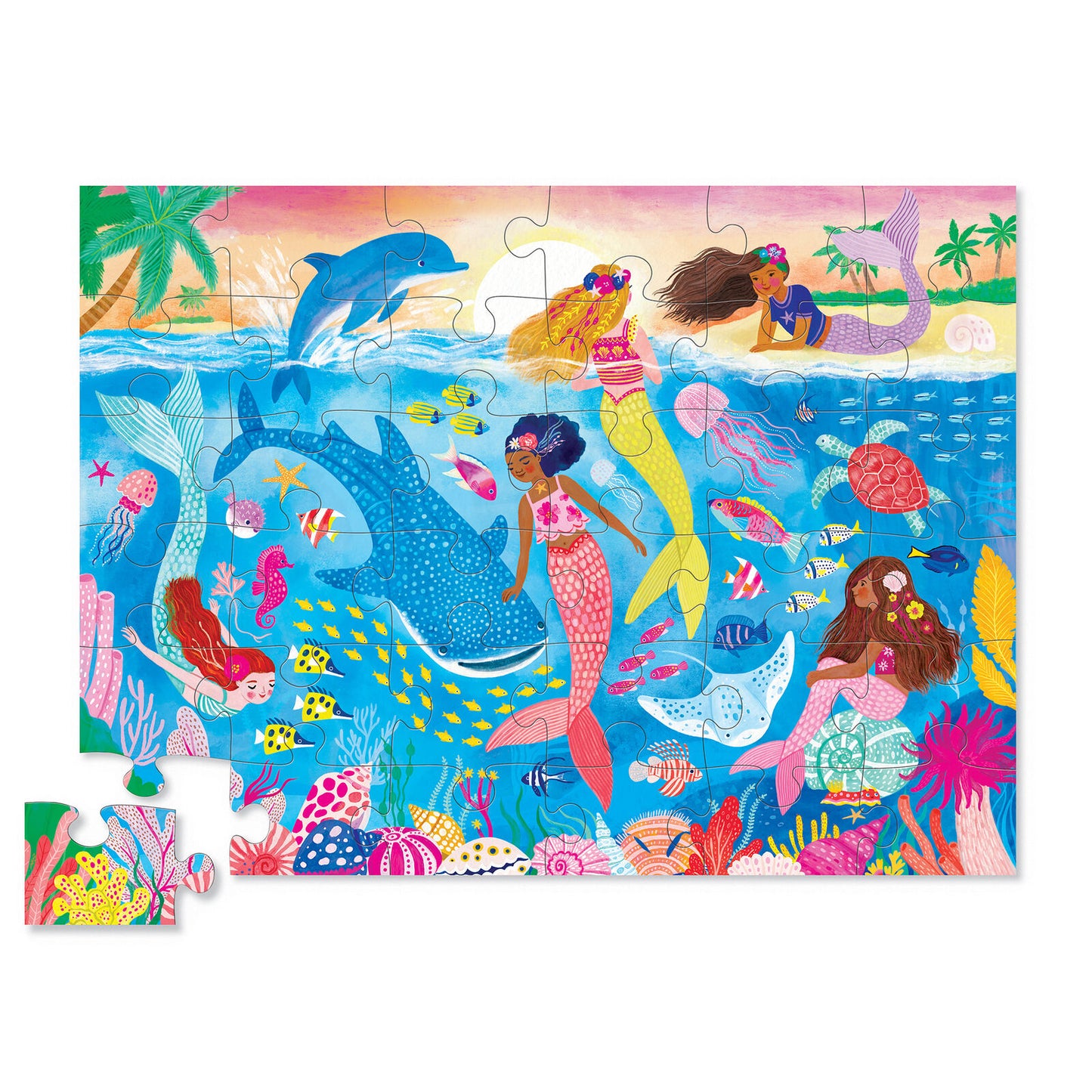 Crocodile Creek 36pc Floor Puzzle Mermaid Dreams