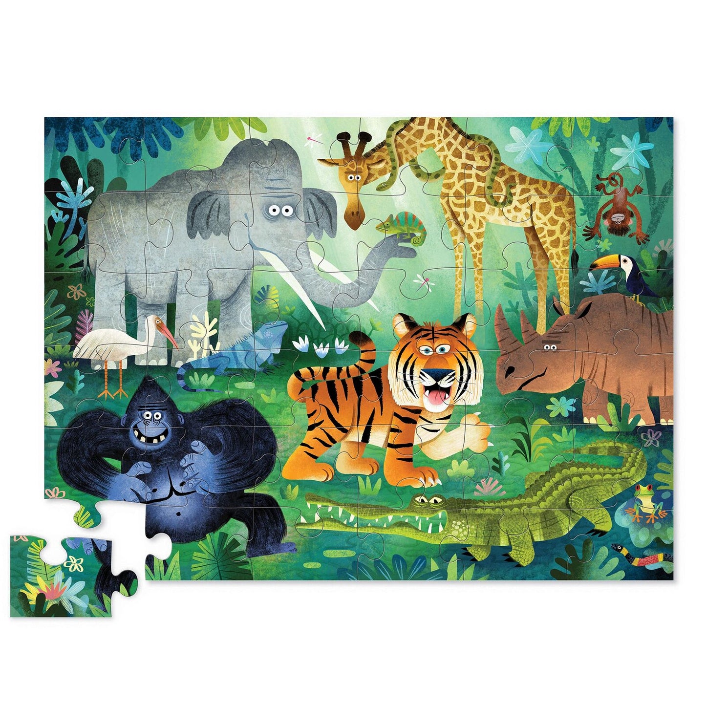 Crocodile Creek 36pc Floor Puzzle Wild Kingdom