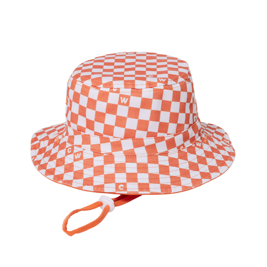 Crywolf Reversible Bucket Hat Sunset Check