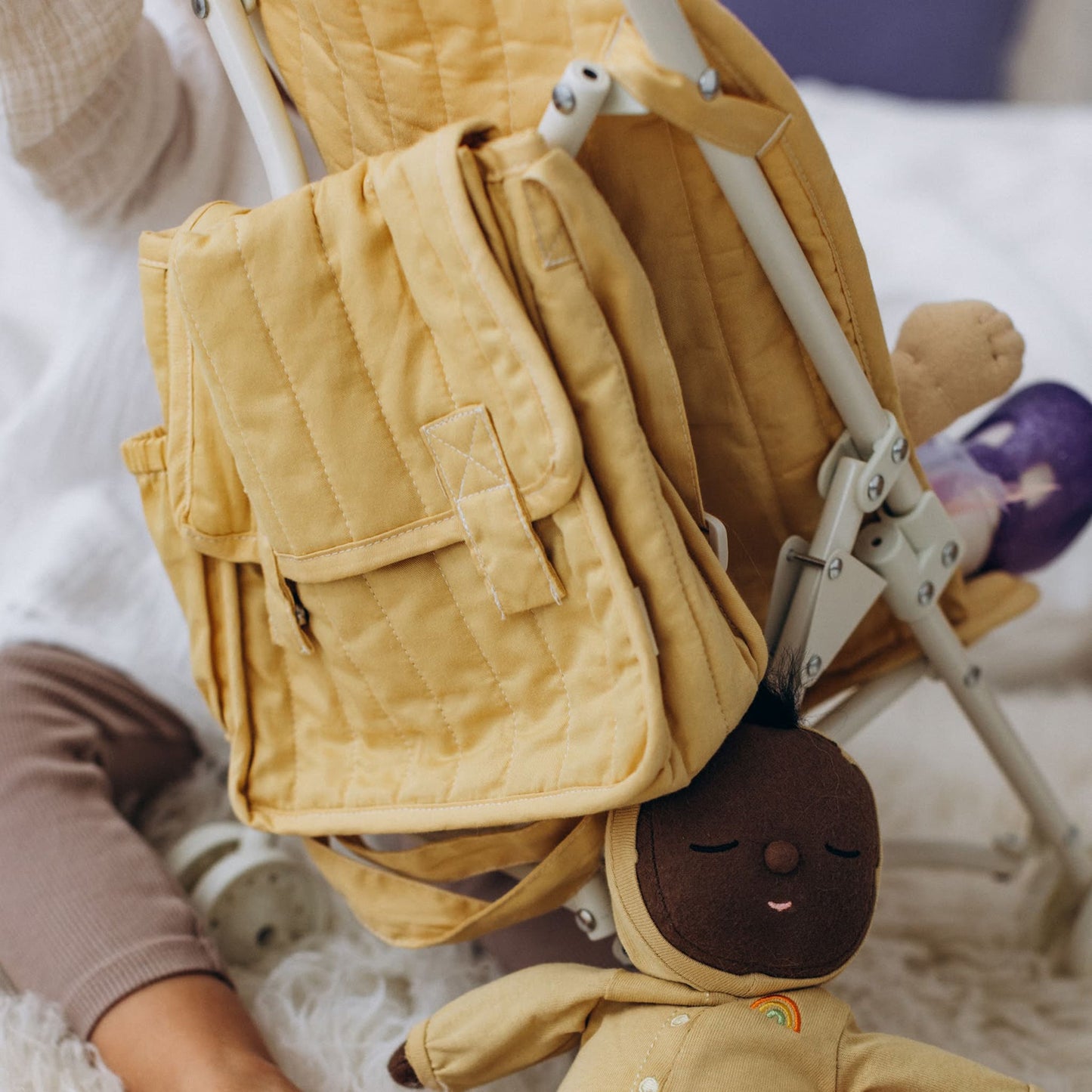 Olli Ella Carrie Convertible Changing Set Honey