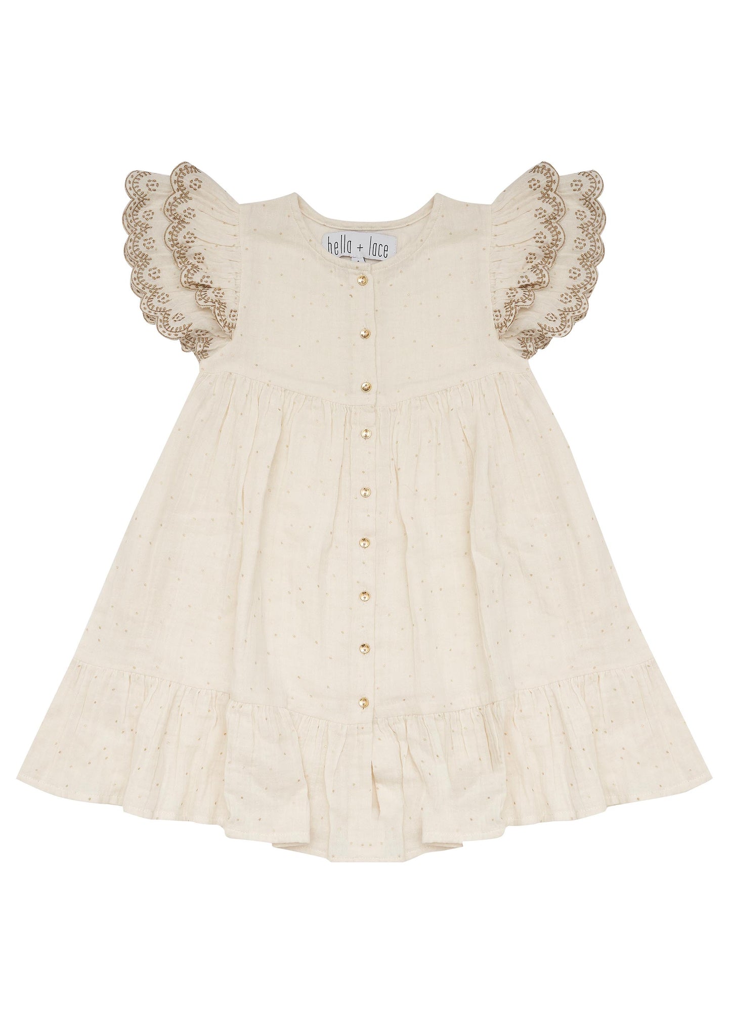 Bella and Lace Christmas Bells Dress White Christmas