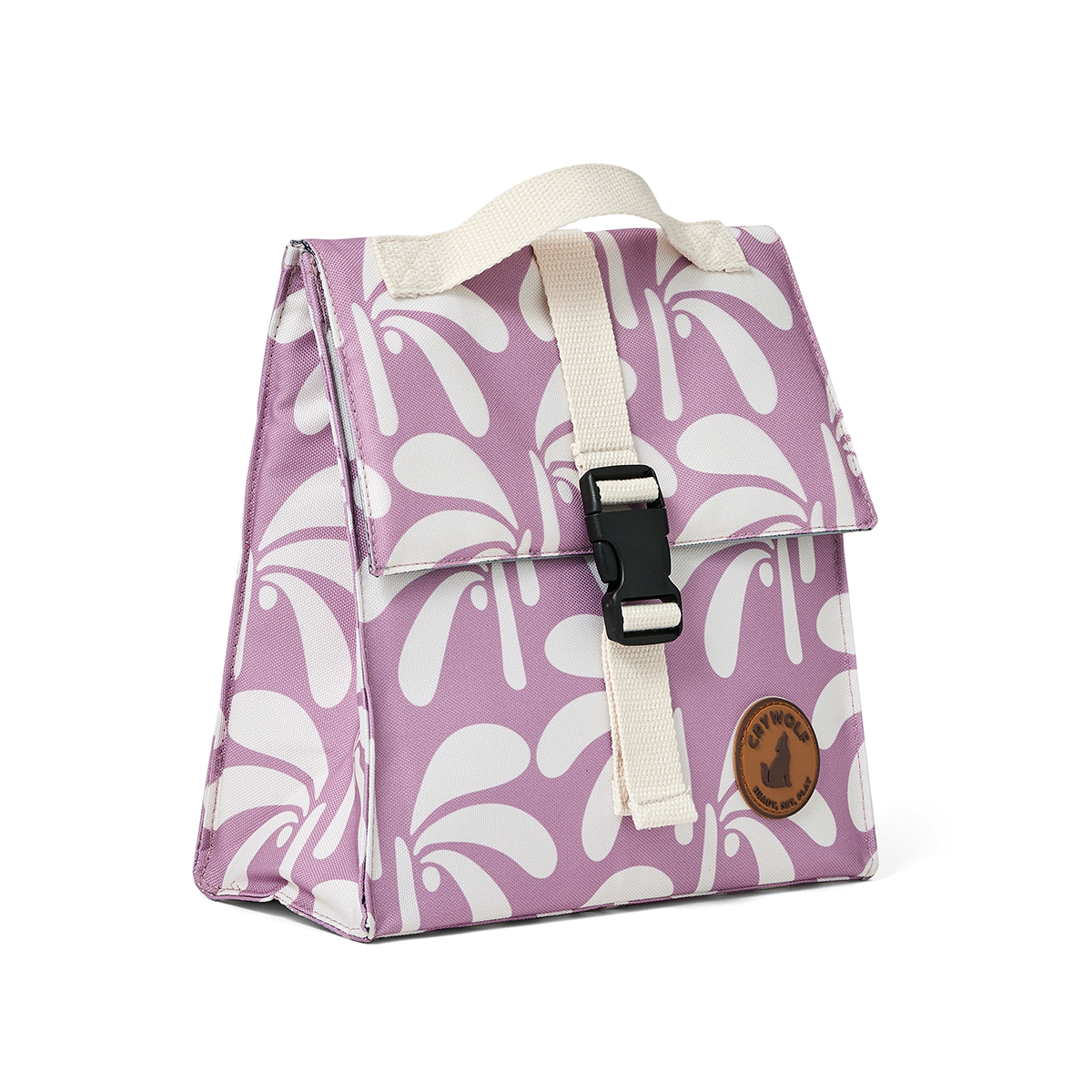 Crywolf Lunch Bag Lilac Palms