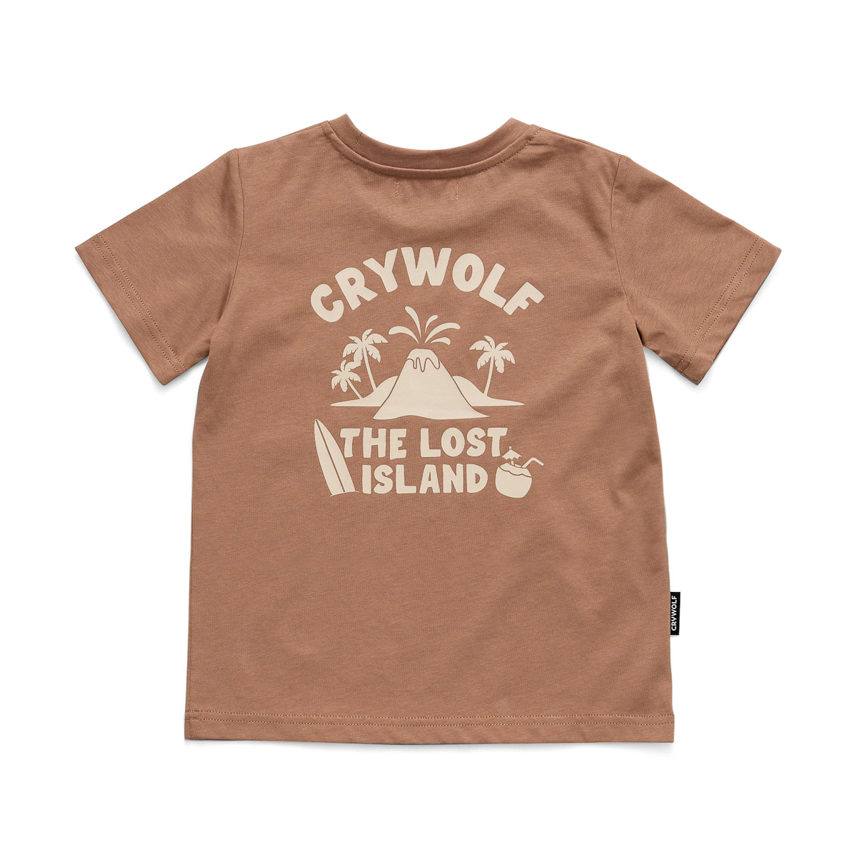 Crywolf Tee Tan Lost Island