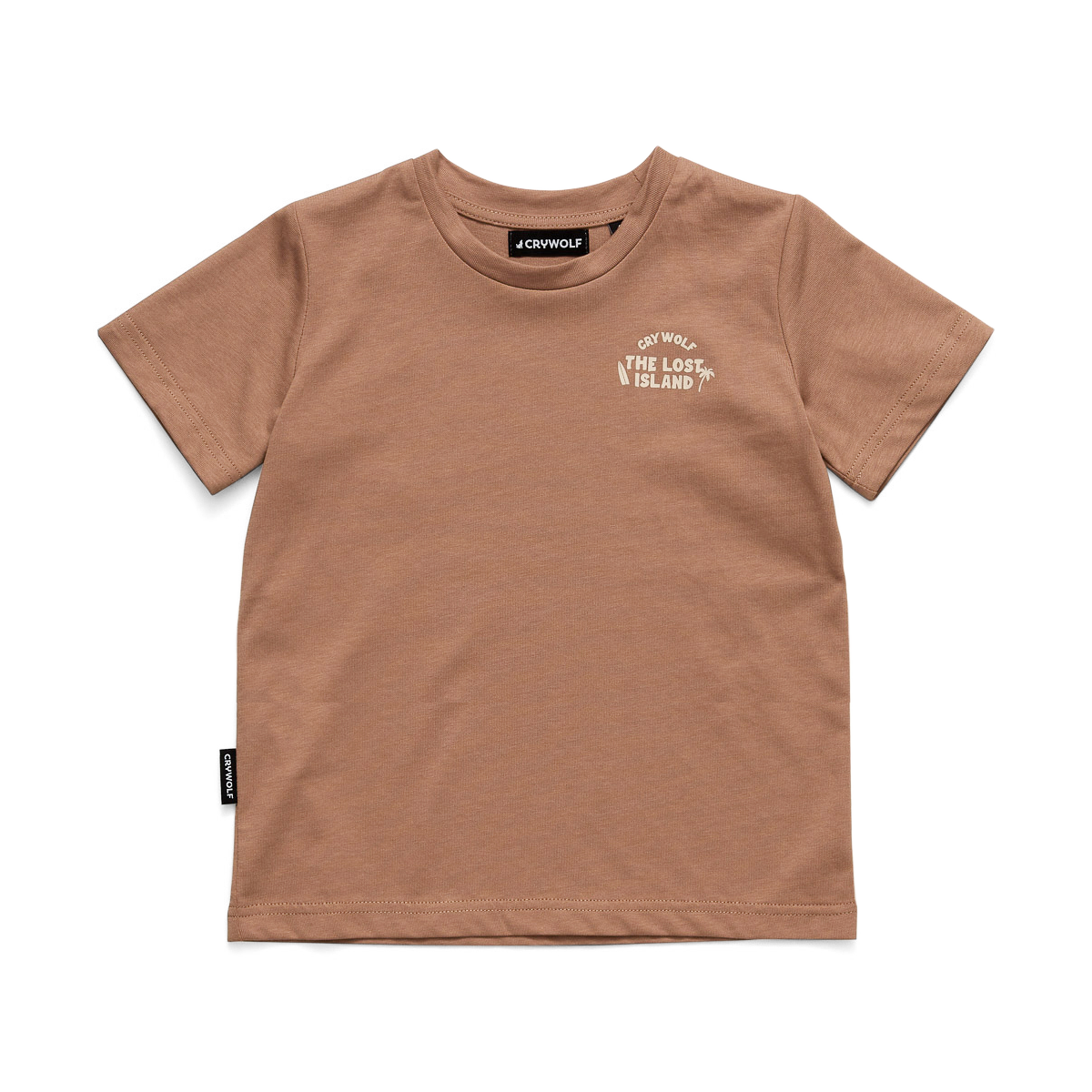 Crywolf Tee Tan Lost Island