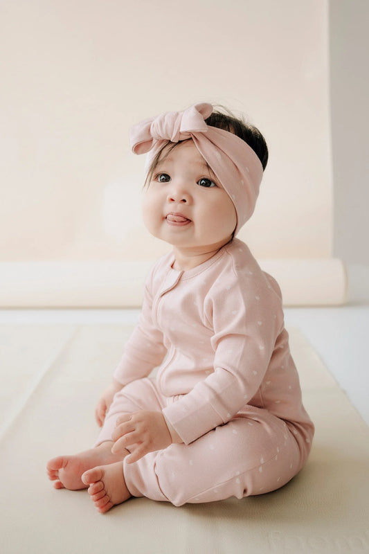 Jamie Kay Organic Cotton Headband Mon Amour Rose