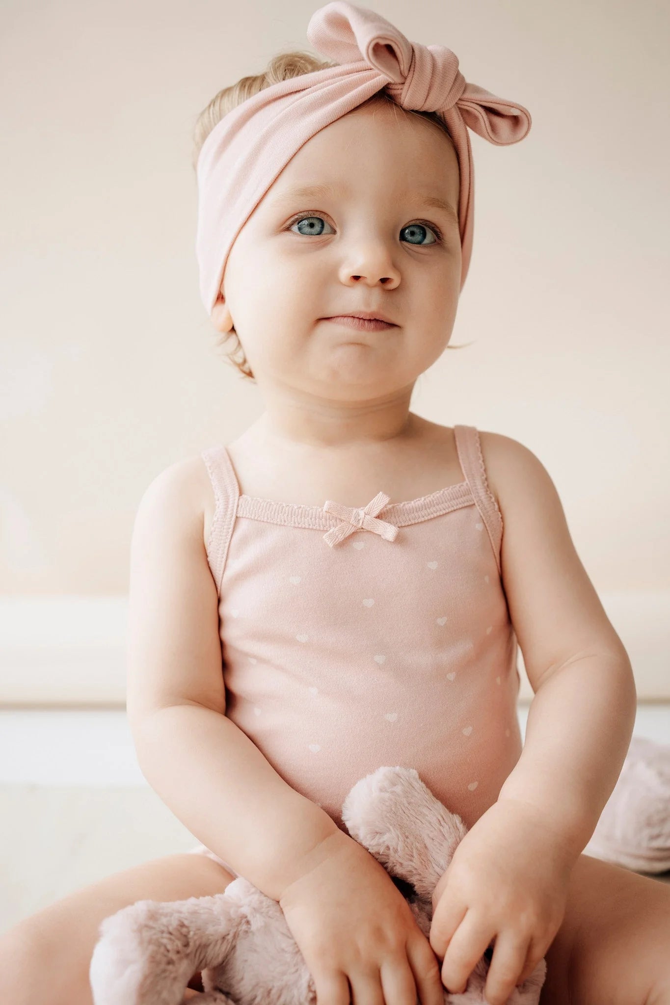 Jamie Kay Organic Cotton Bridget Singlet Bodysuit Mon Amour Rose