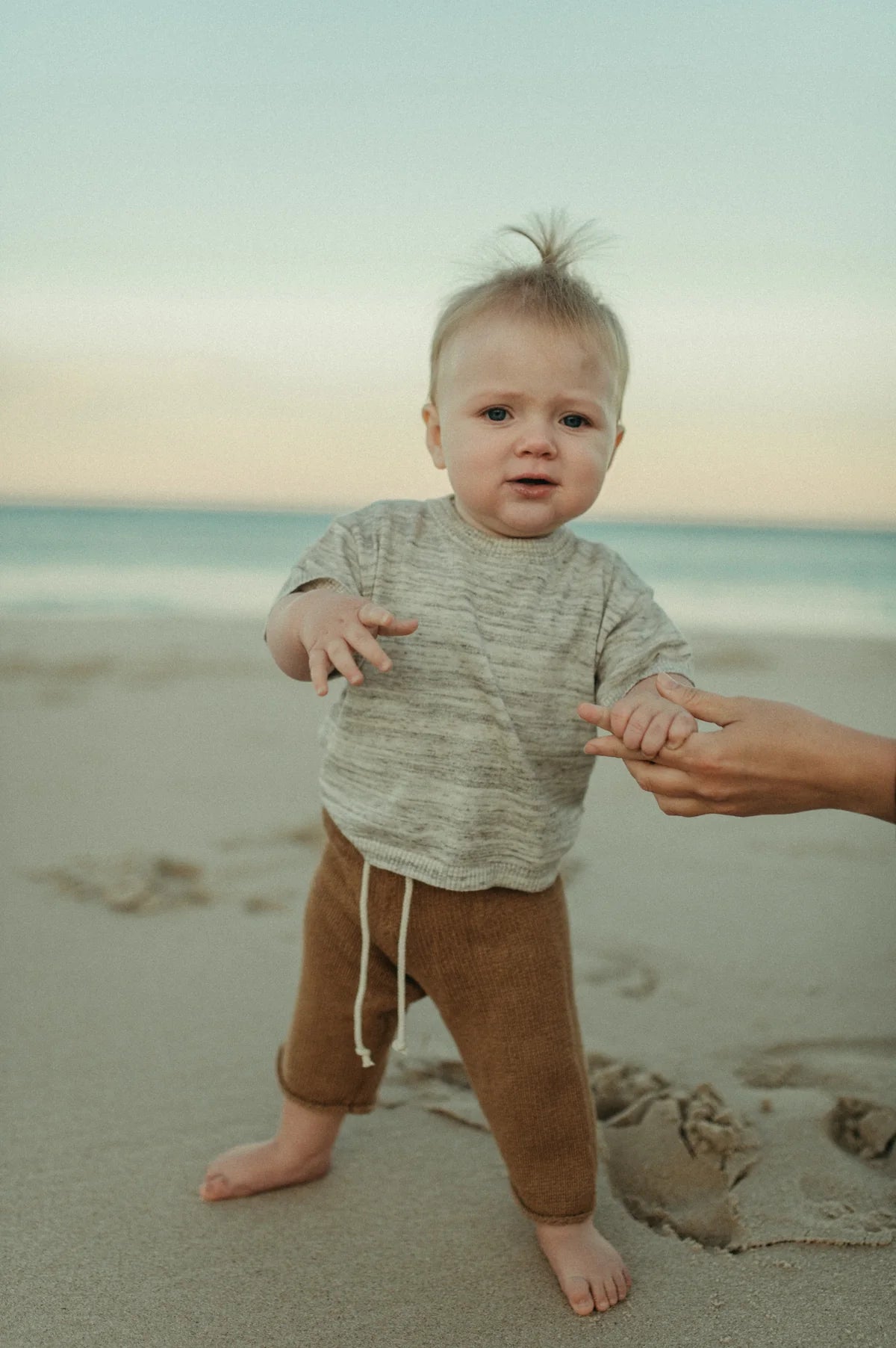 Grown Organic Knitted Tee Wheat